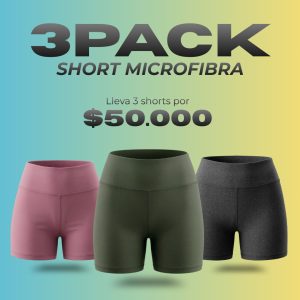 3 PACK SHORT MICROFIBRA