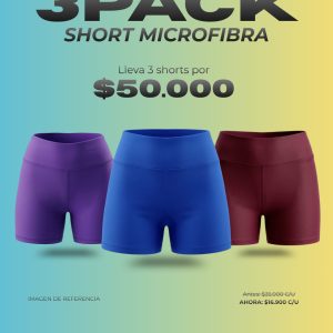 3 PACK SHORT MICROFIBRA